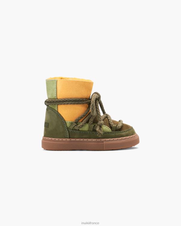patchwork INUIKII enfants FP884404 vert chaussure